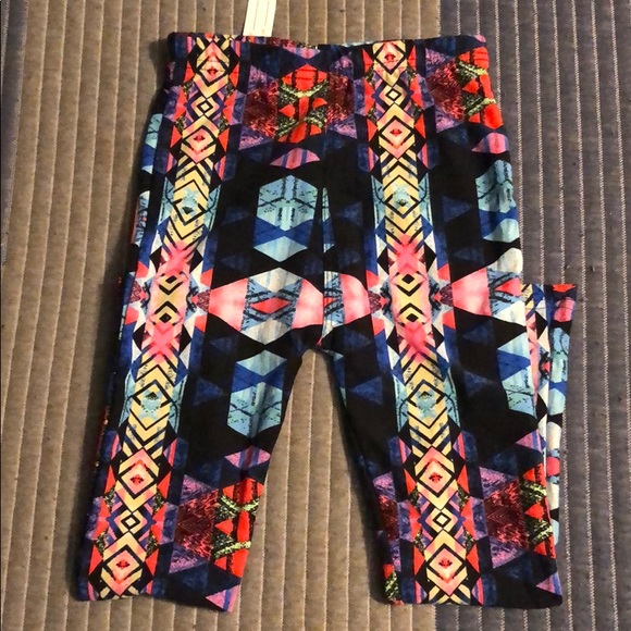 Girls Geometric Leggings - Picture 1 of 2